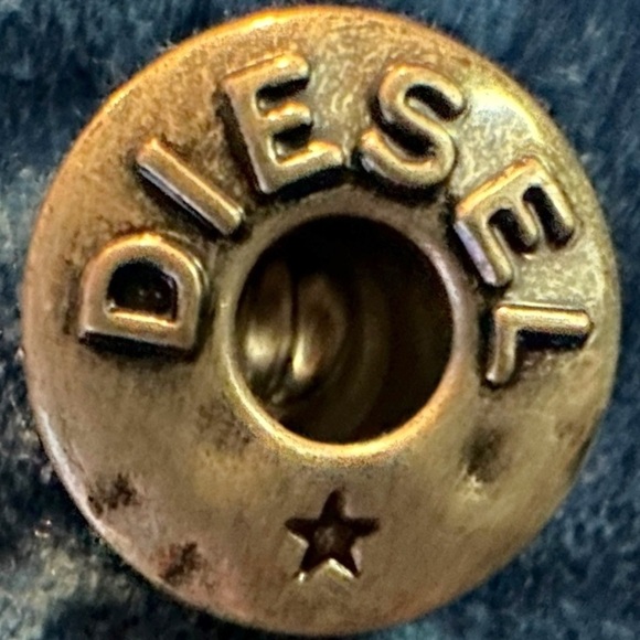 Vintage Diesel Blue Velvet Blazer Size XS Retro Y2K 70s Grunge Punk Fall Winter - Picture 10 of 11